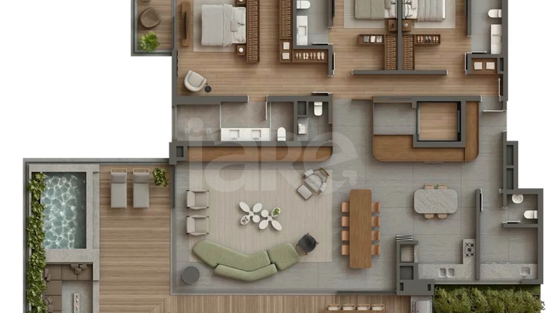 Planta — Garden 375,98 m²