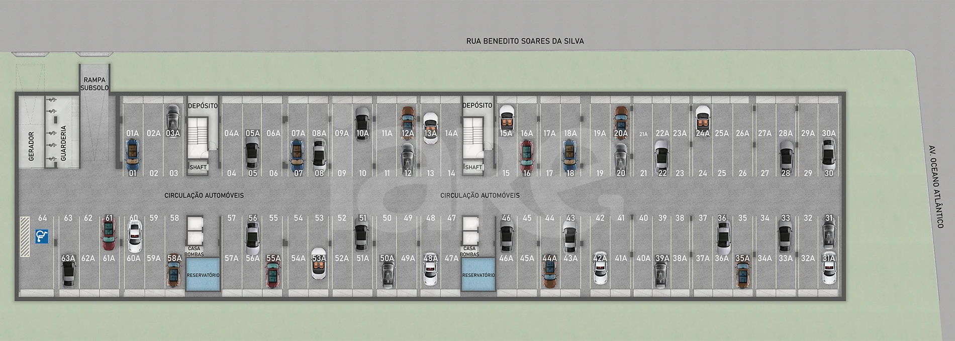 Planta — Pavimento subsolo