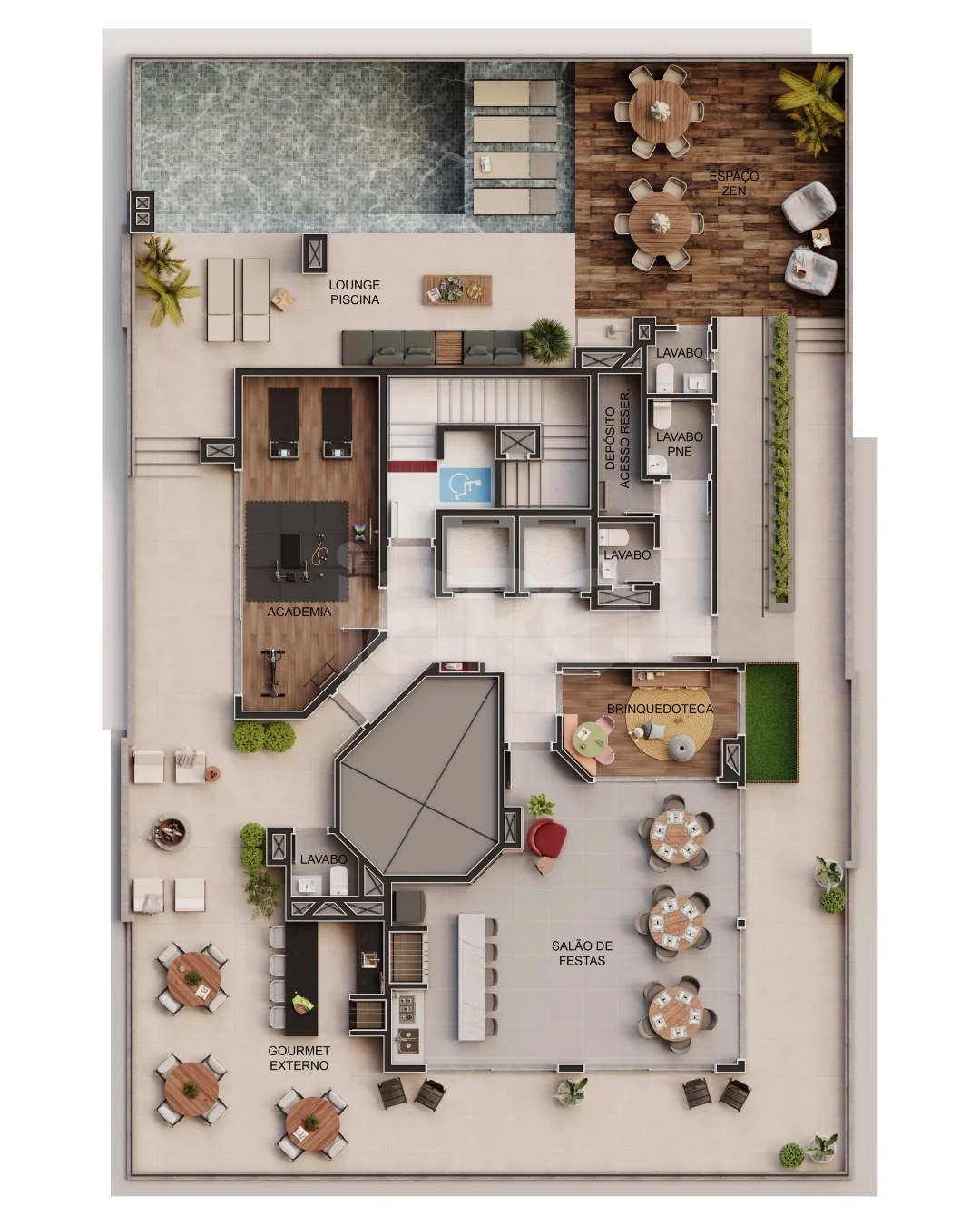 Planta — Pavimento rooftop