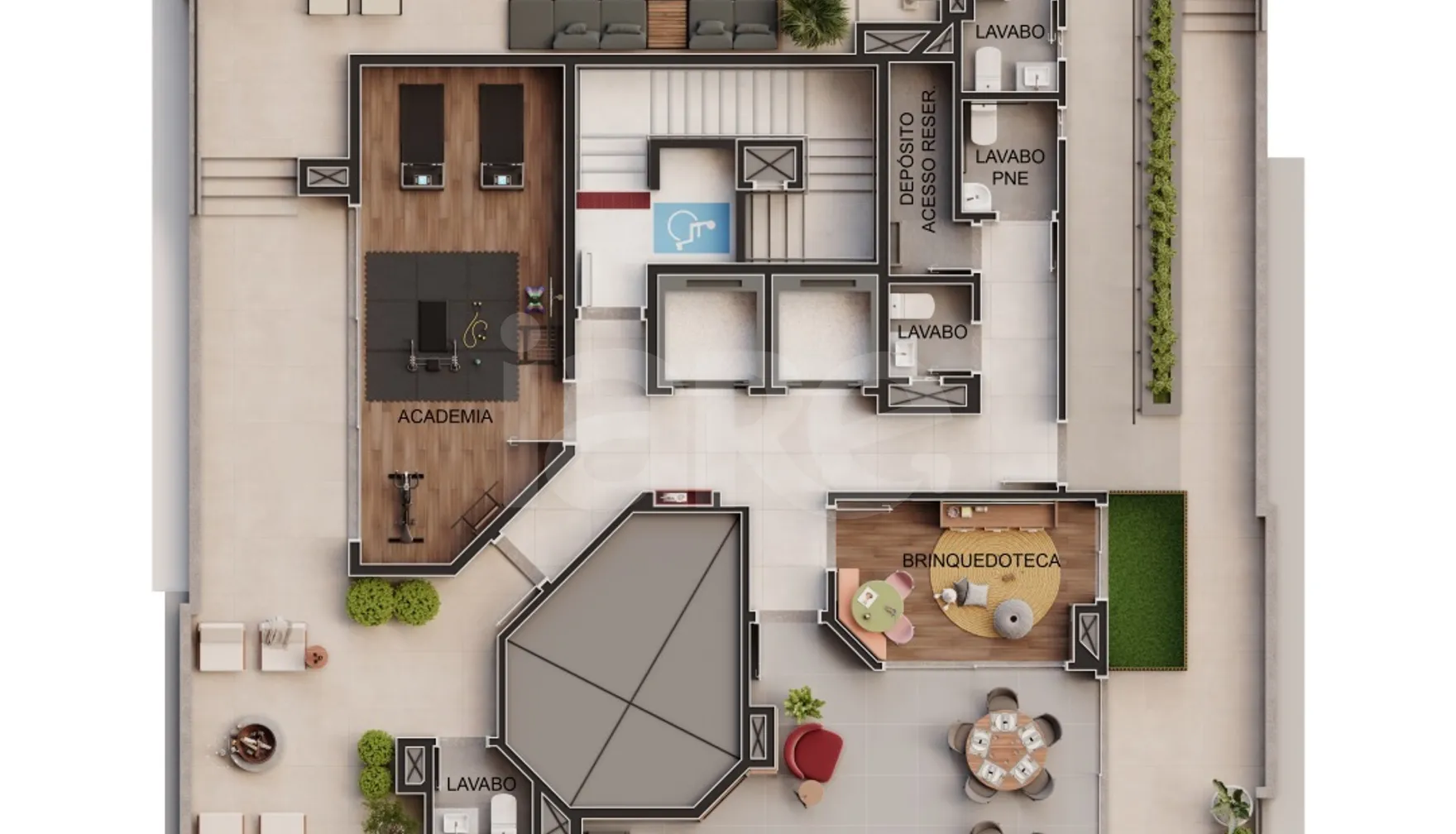 Planta — Pavimento rooftop