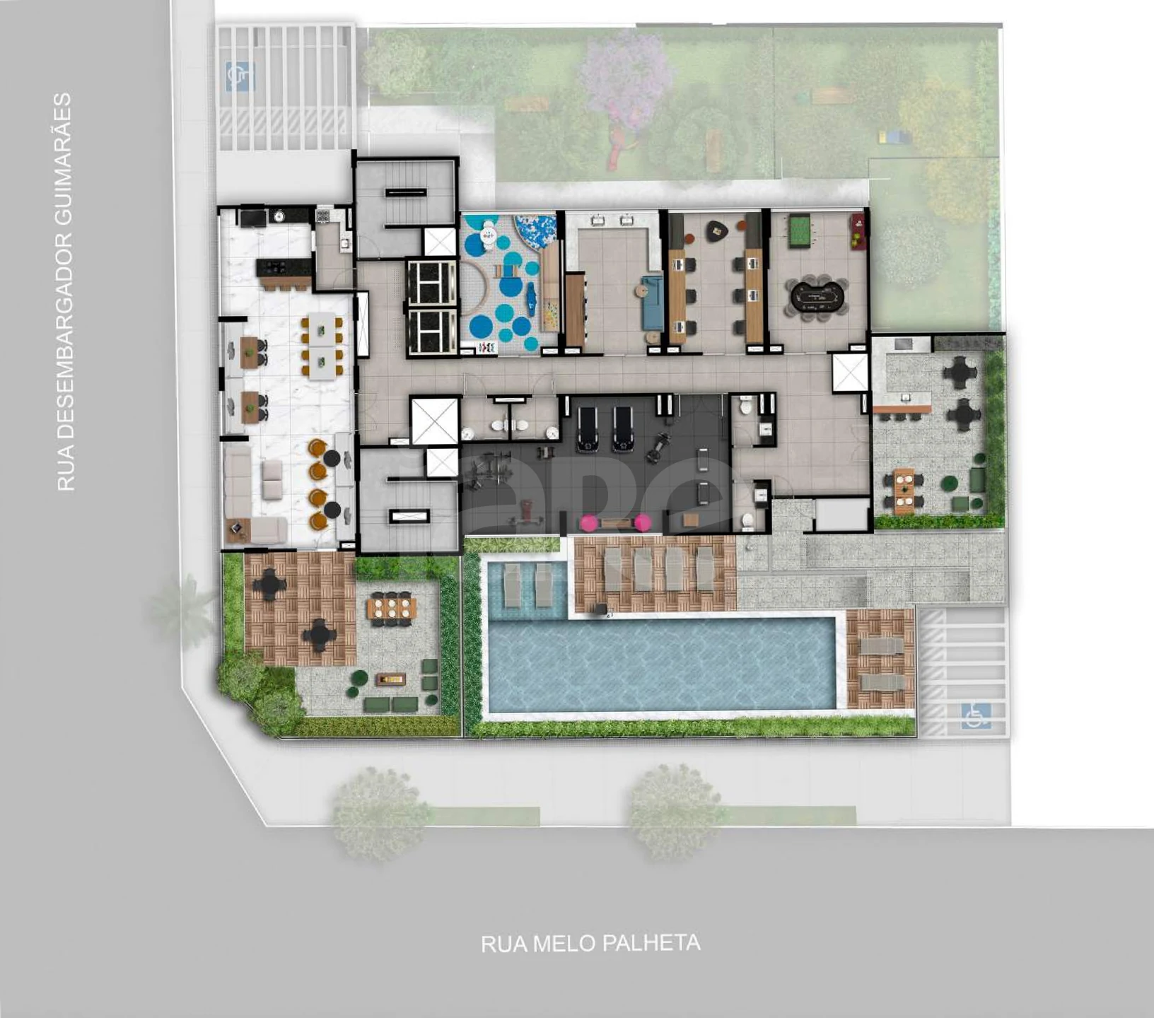 Planta — Pavimento lazer