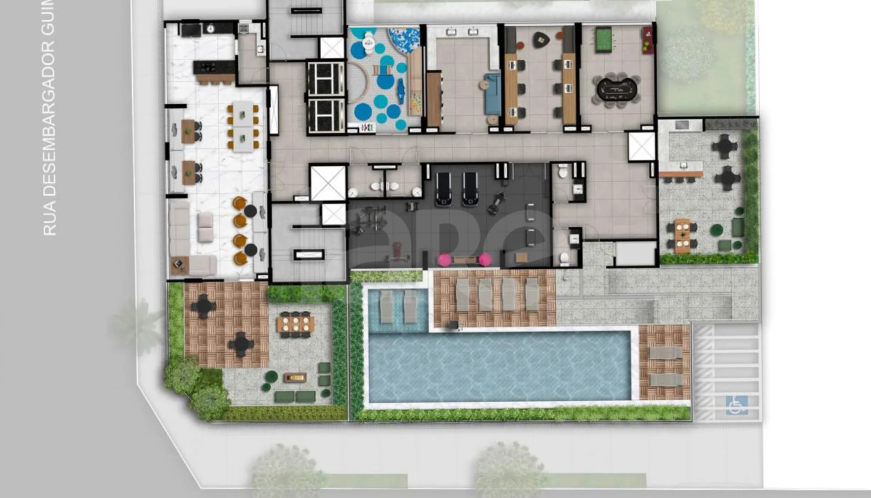 Planta — Pavimento lazer