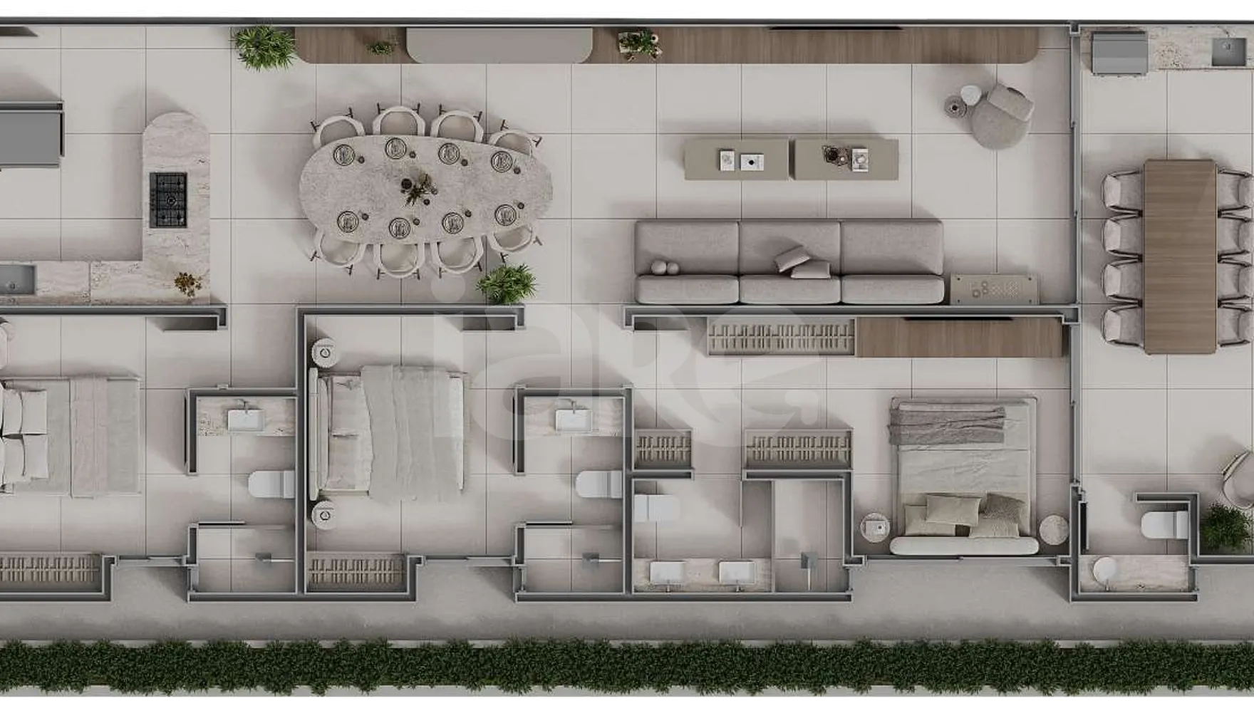 Planta — Apartamento 174 m²