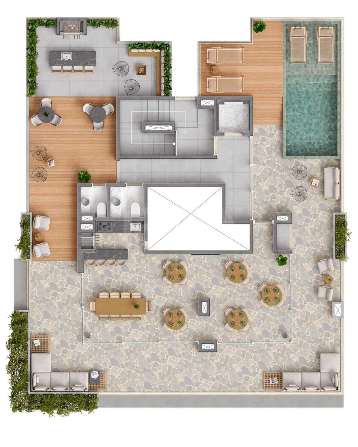 Planta — Pavimento rooftop