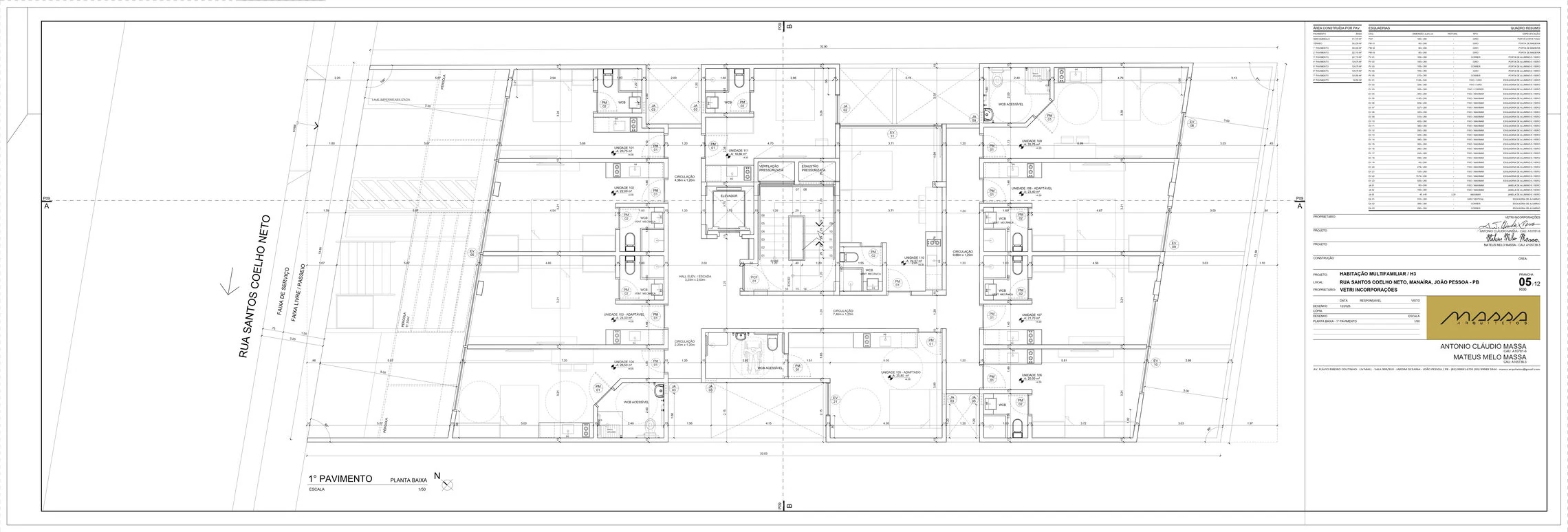 Planta — PAVIMENTO 1