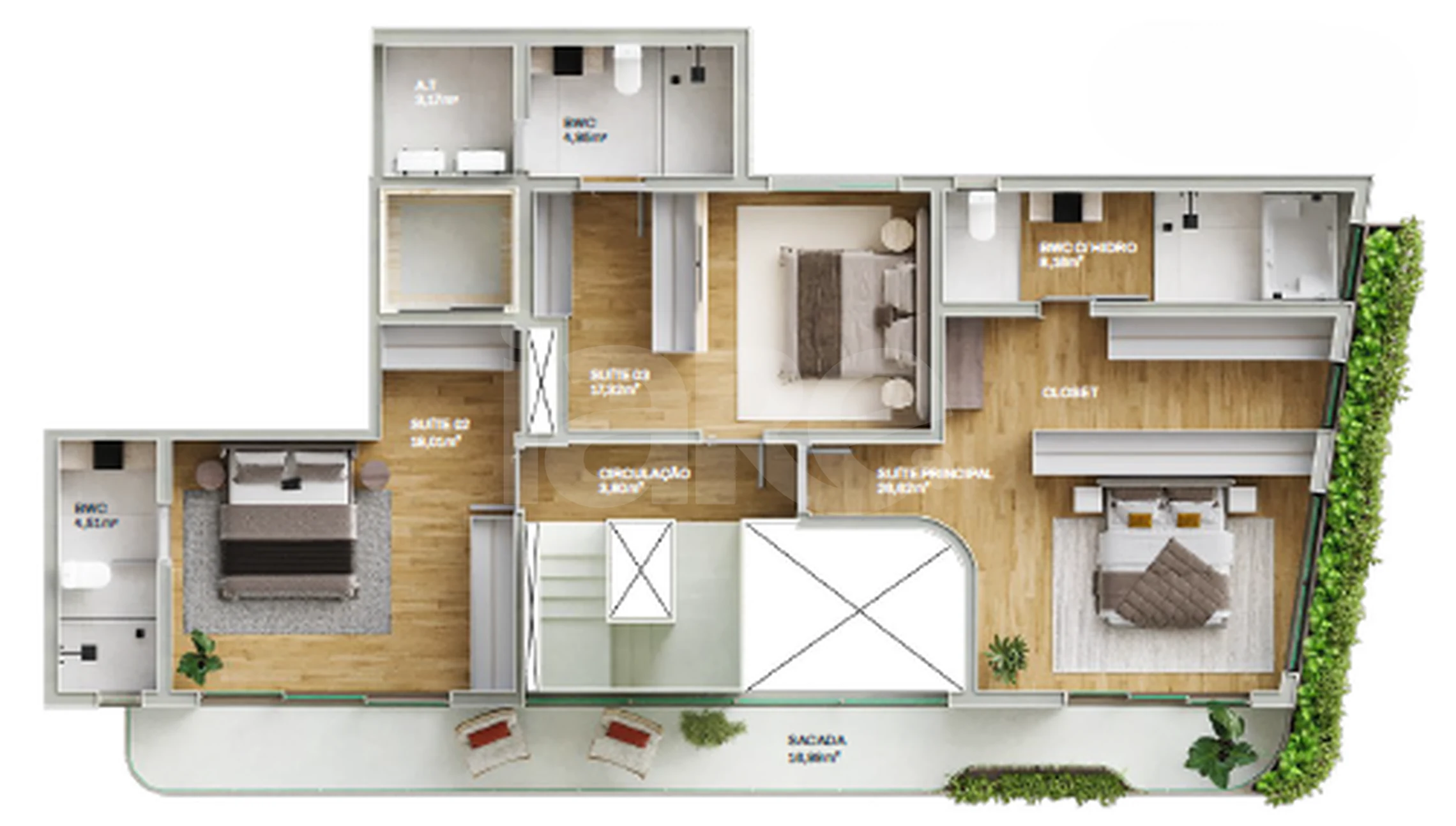Planta — Garden 304,8 m²