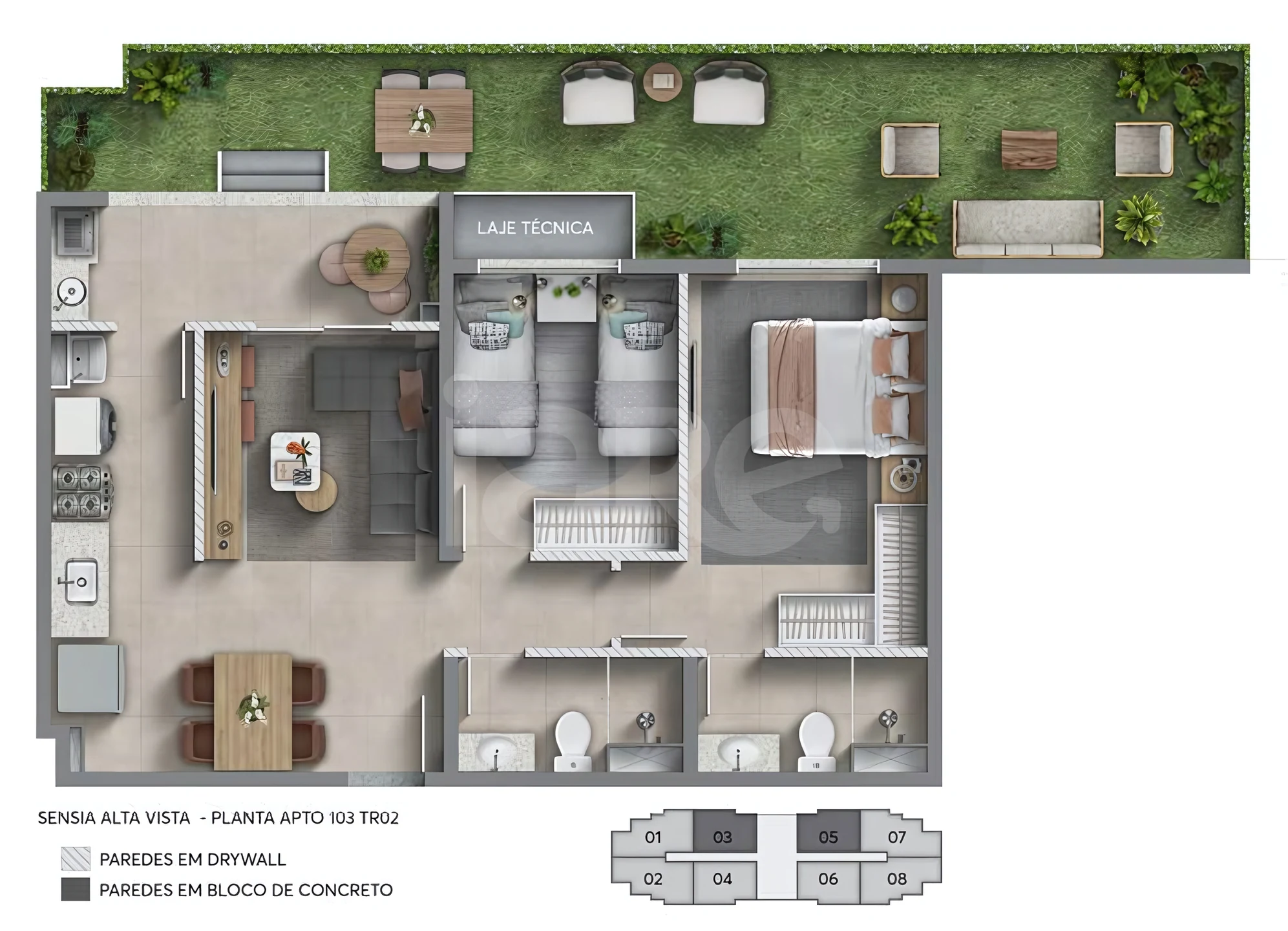 Planta — Garden 79,36 m²