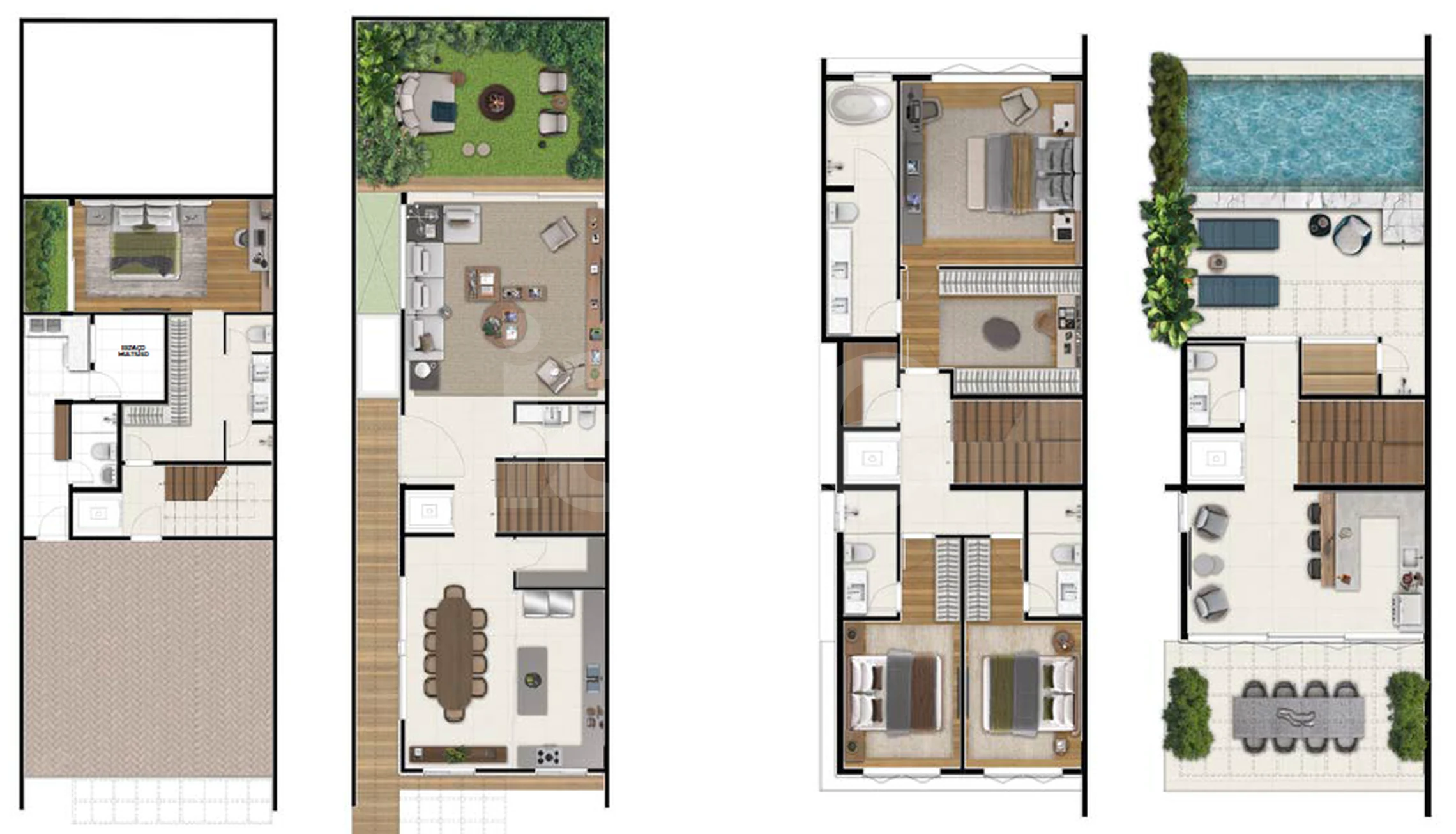Planta — Casa em Condomínio 489 m²