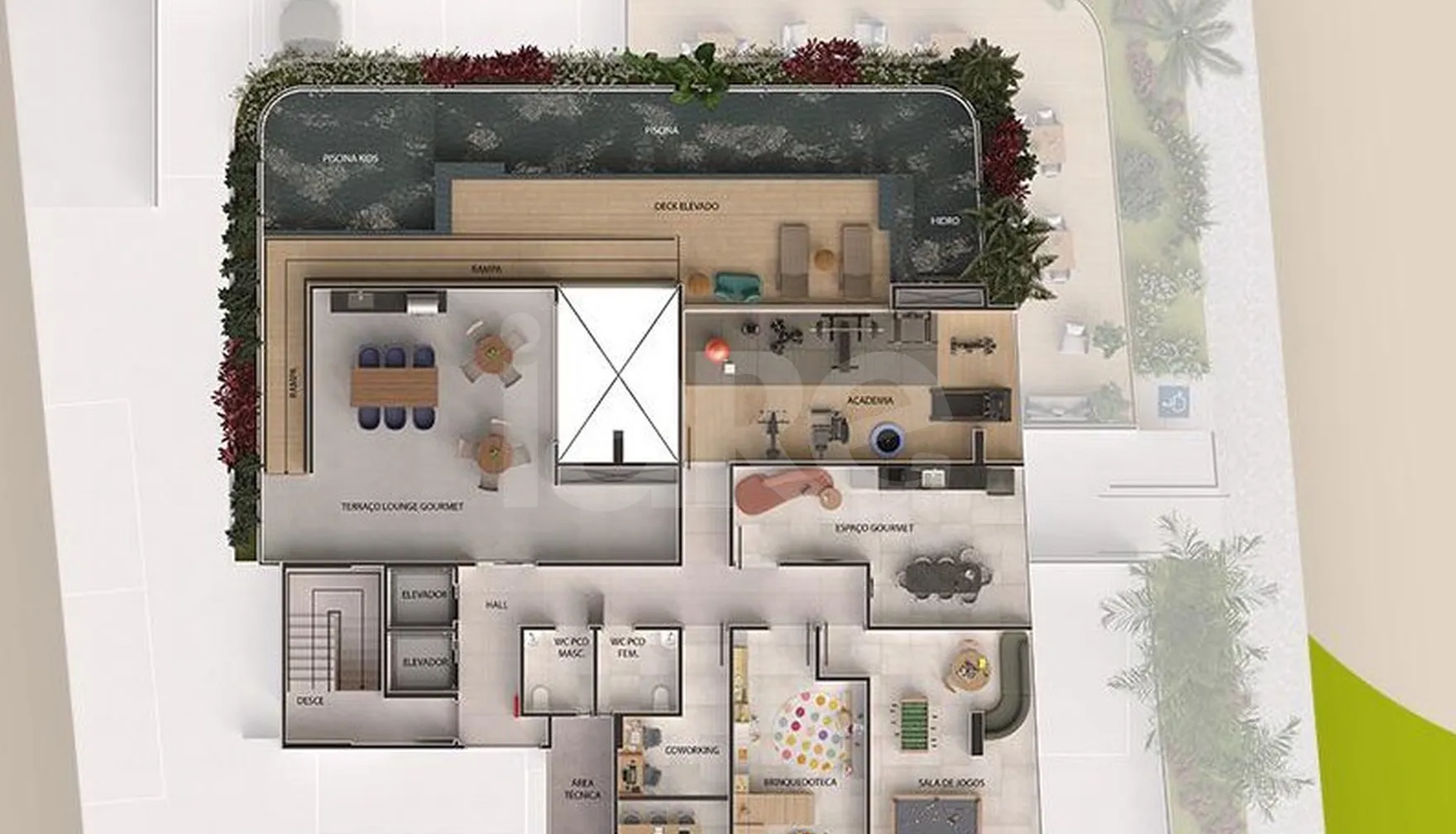 Planta — Pavimento rooftop