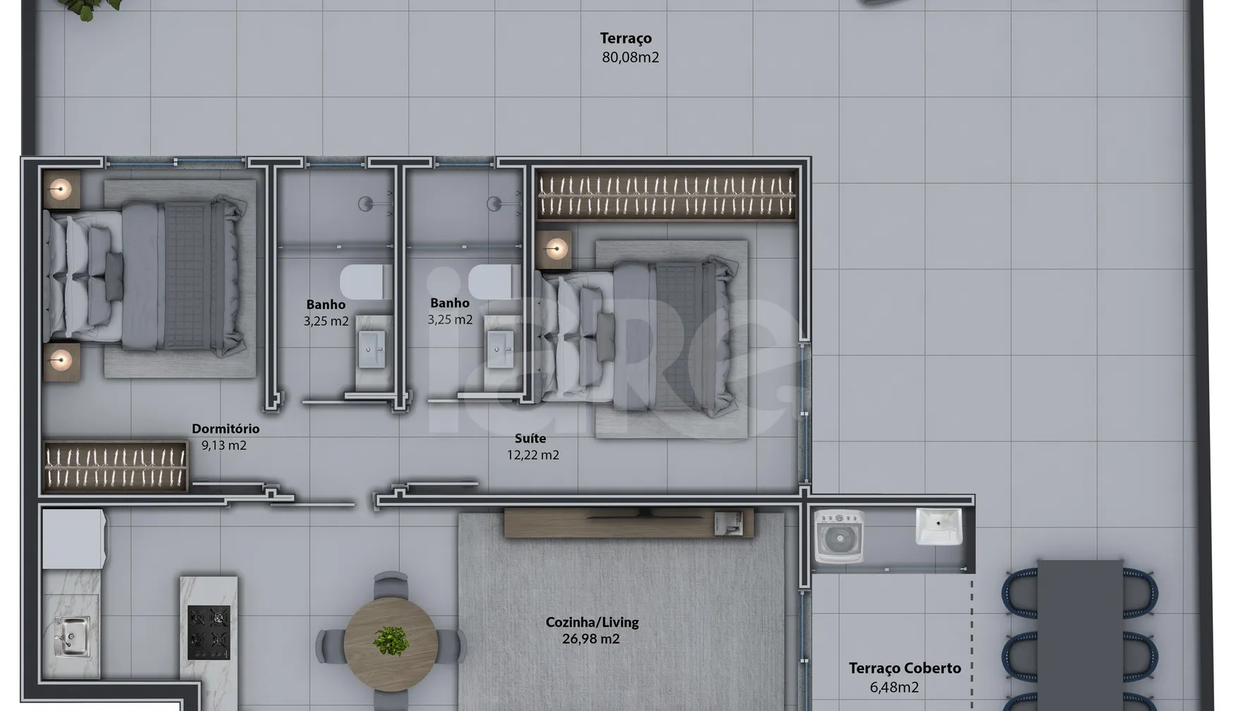 Planta — Garden 150,75 m²