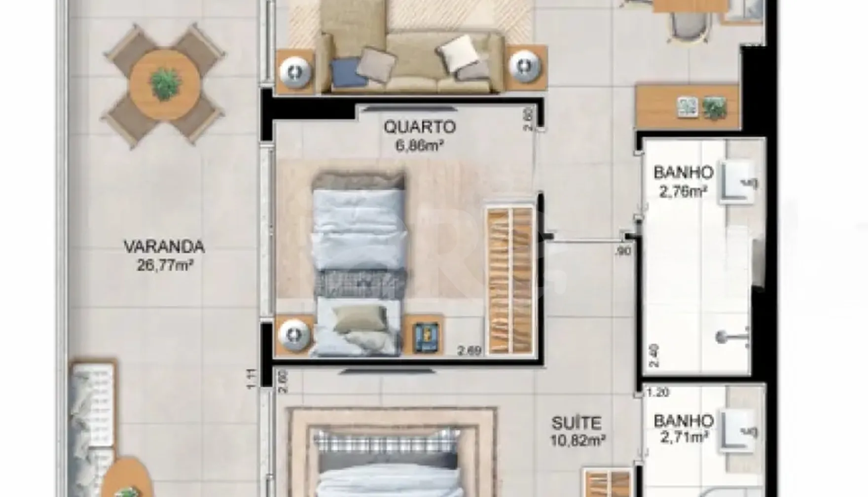 Planta — Garden 86,41 m²