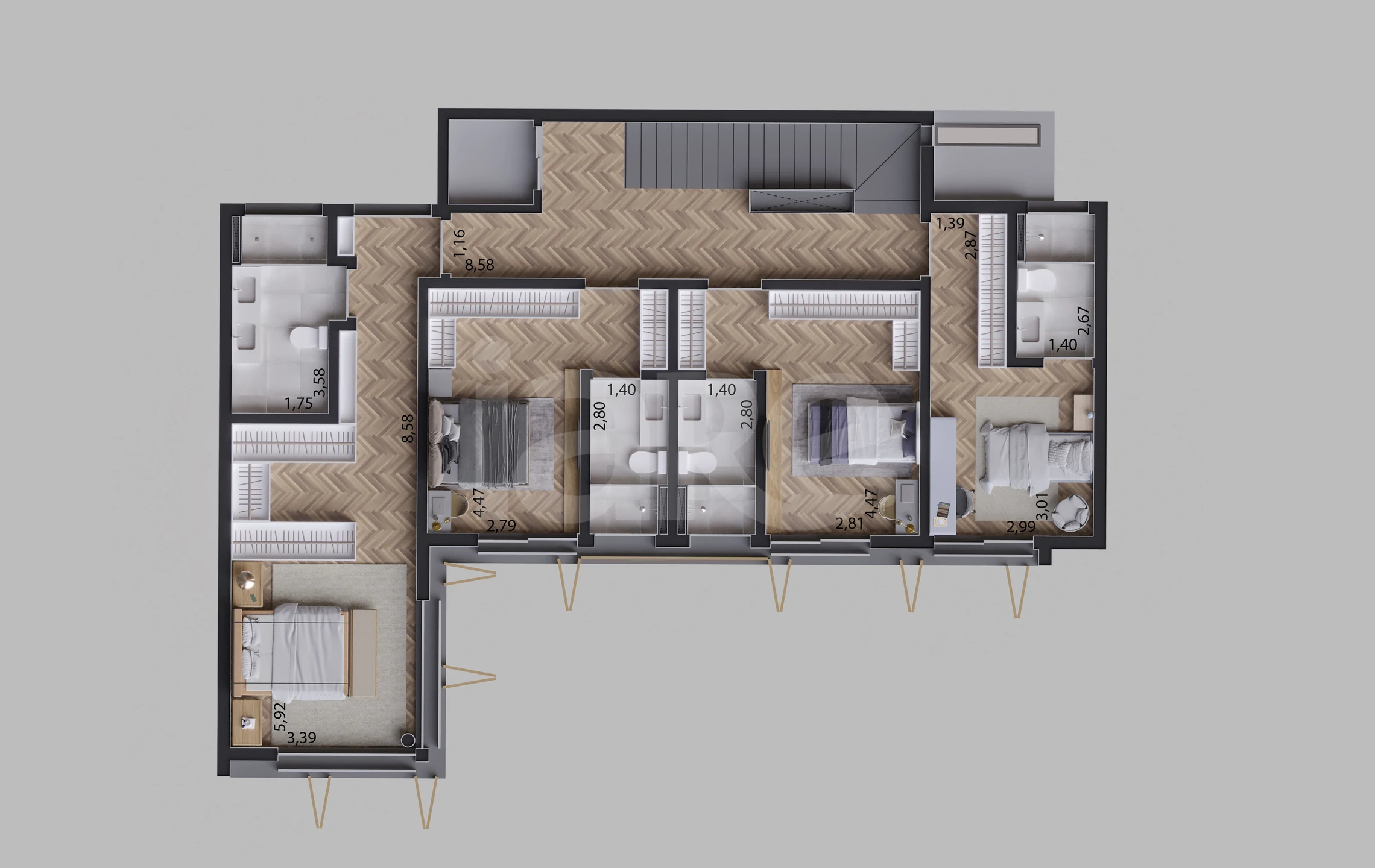 Planta — Casa em Condomínio 602,51 m²