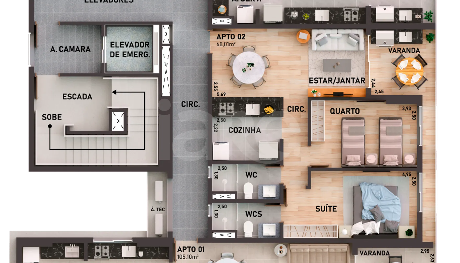 Planta — Pavimento 3