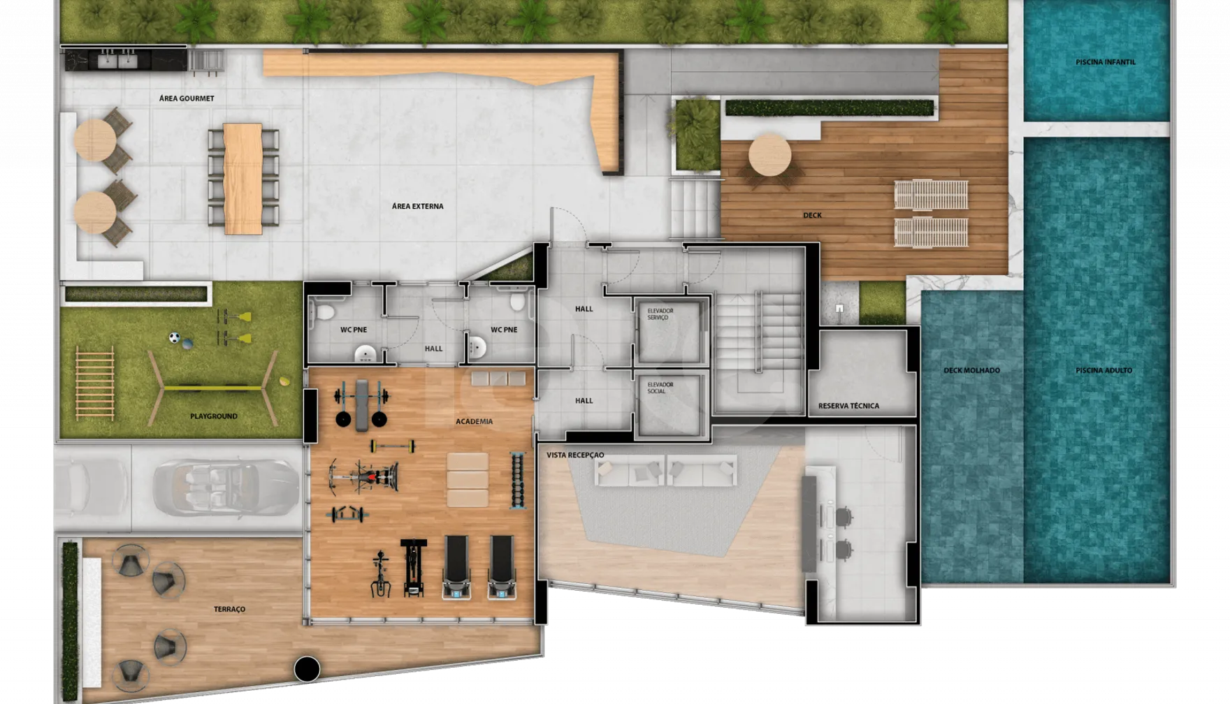 Planta — Pavimento rooftop