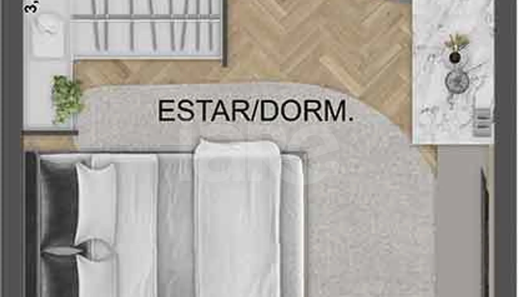 Planta — Studio 28,67 m²