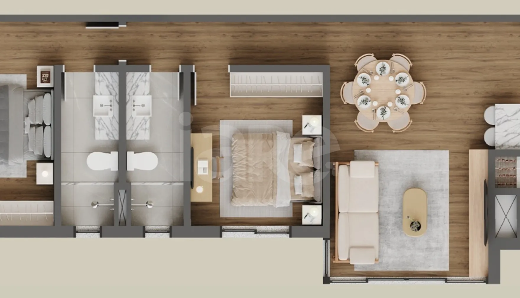 Planta — Apartamento 77,52 m²