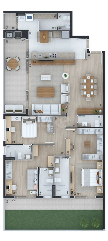 Planta — Garden 181,65 m²