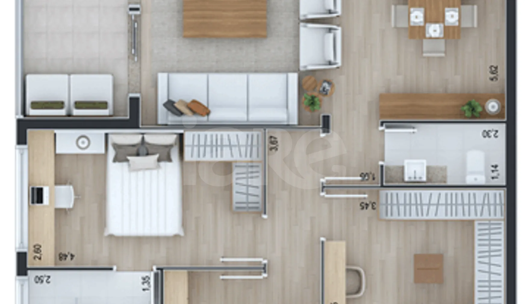 Planta — Garden 181,65 m²