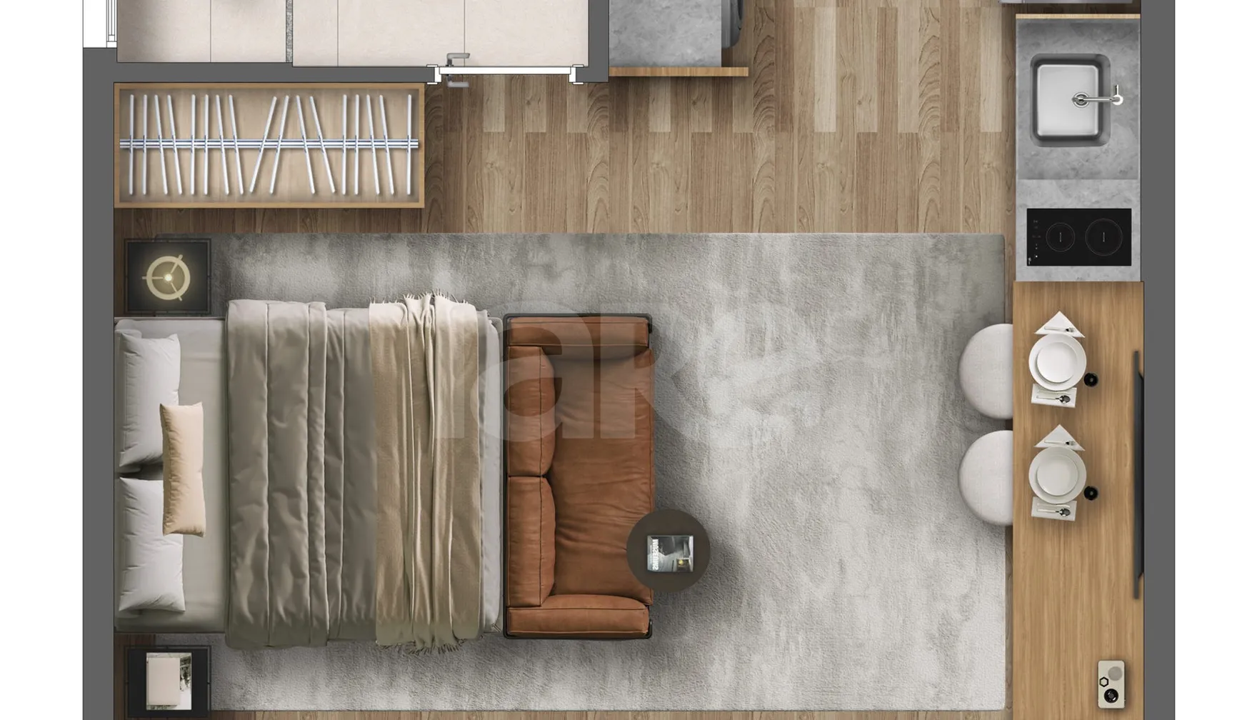 Planta — Garden 36,79 m²