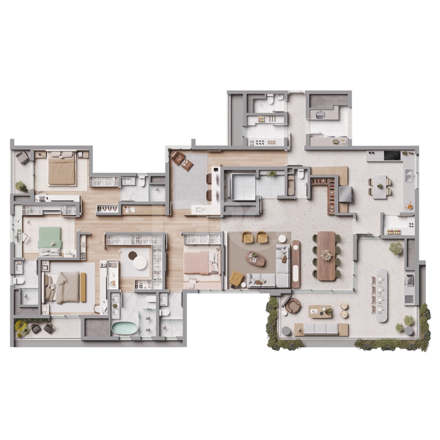 Planta — Apartamento 277,54 m²