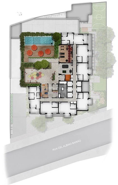 Planta — Pavimento lazer
