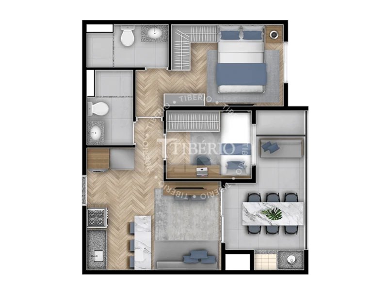 Planta — Apartamento 47,49 m²