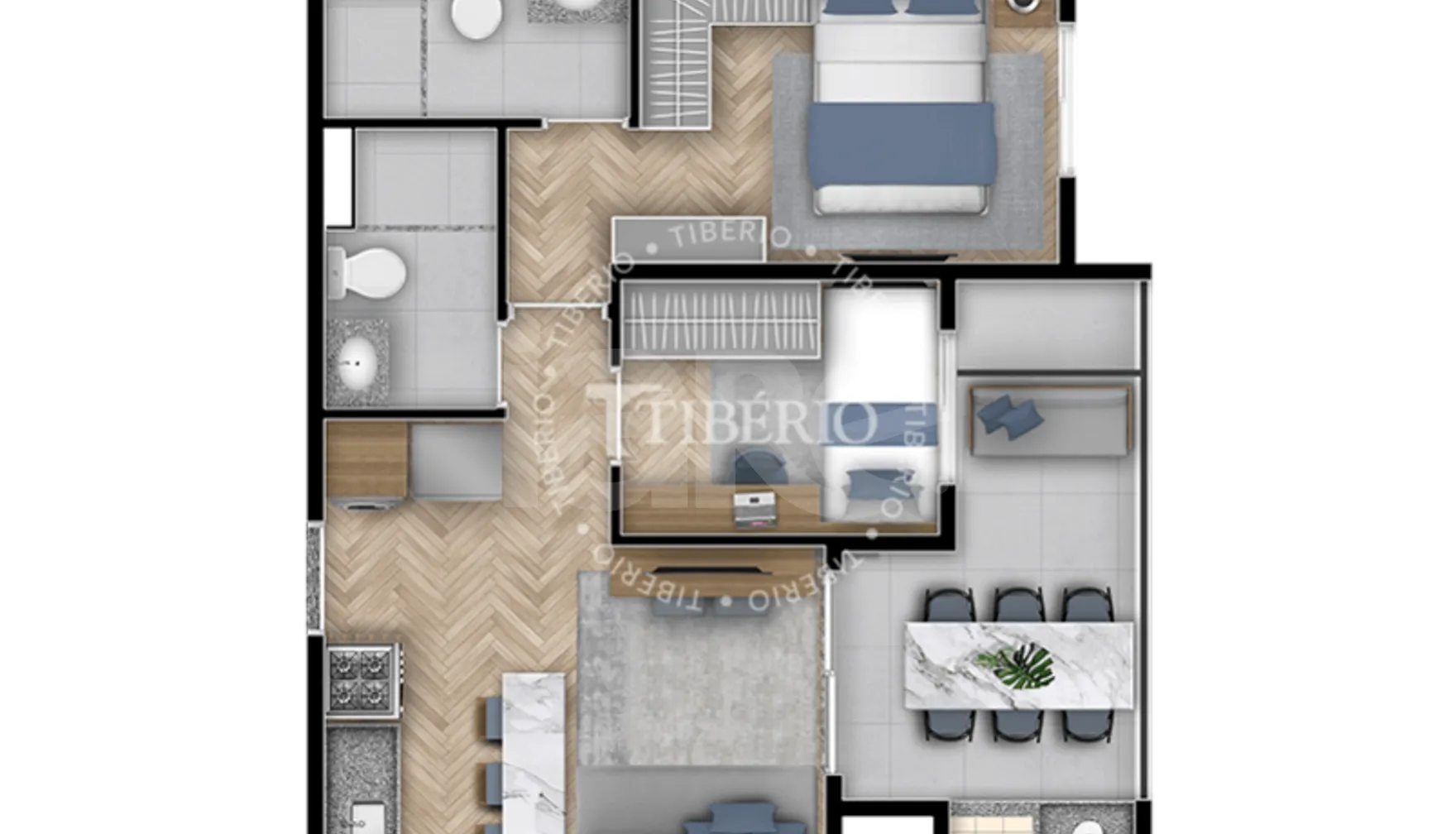 Planta — Apartamento 47,49 m²