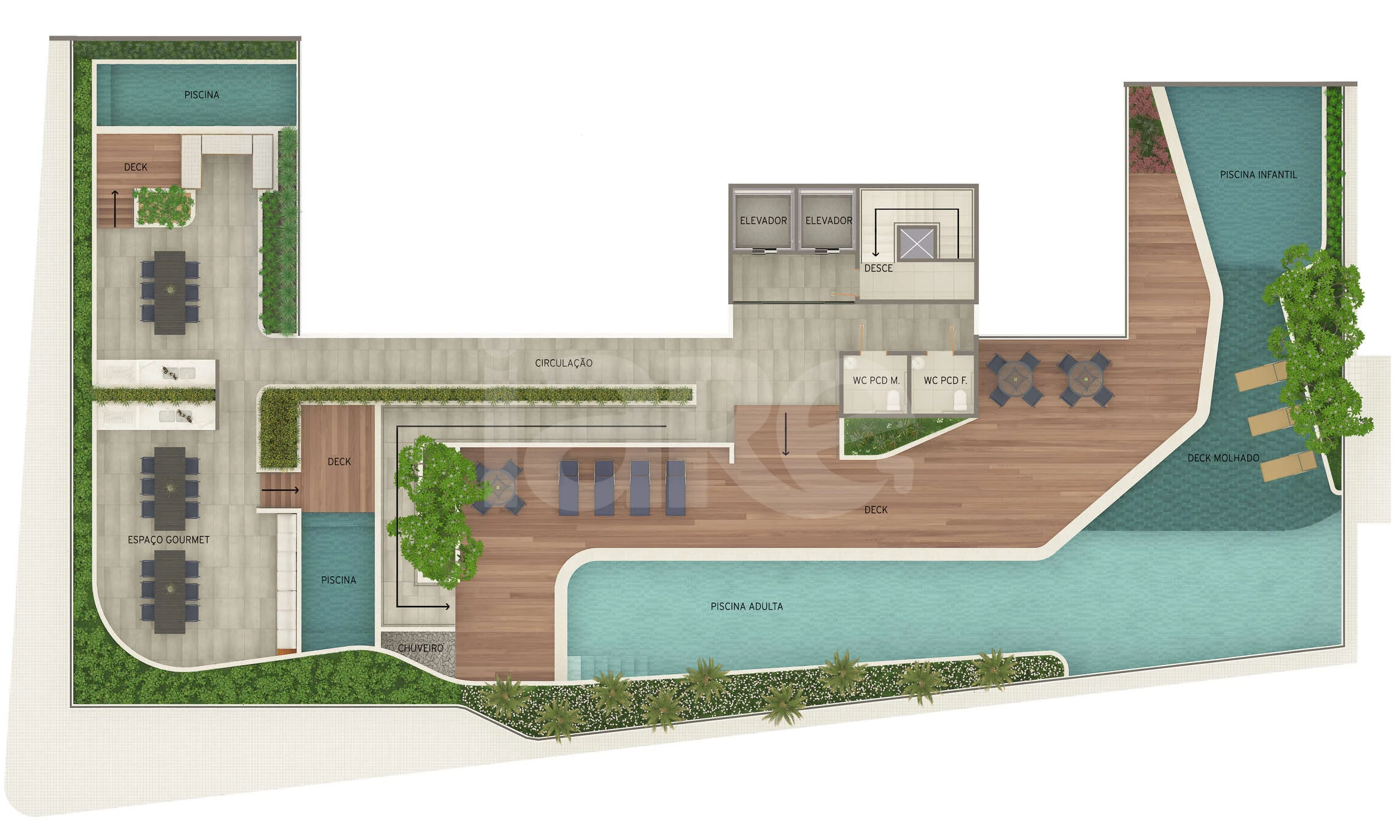 Planta — Pavimento rooftop