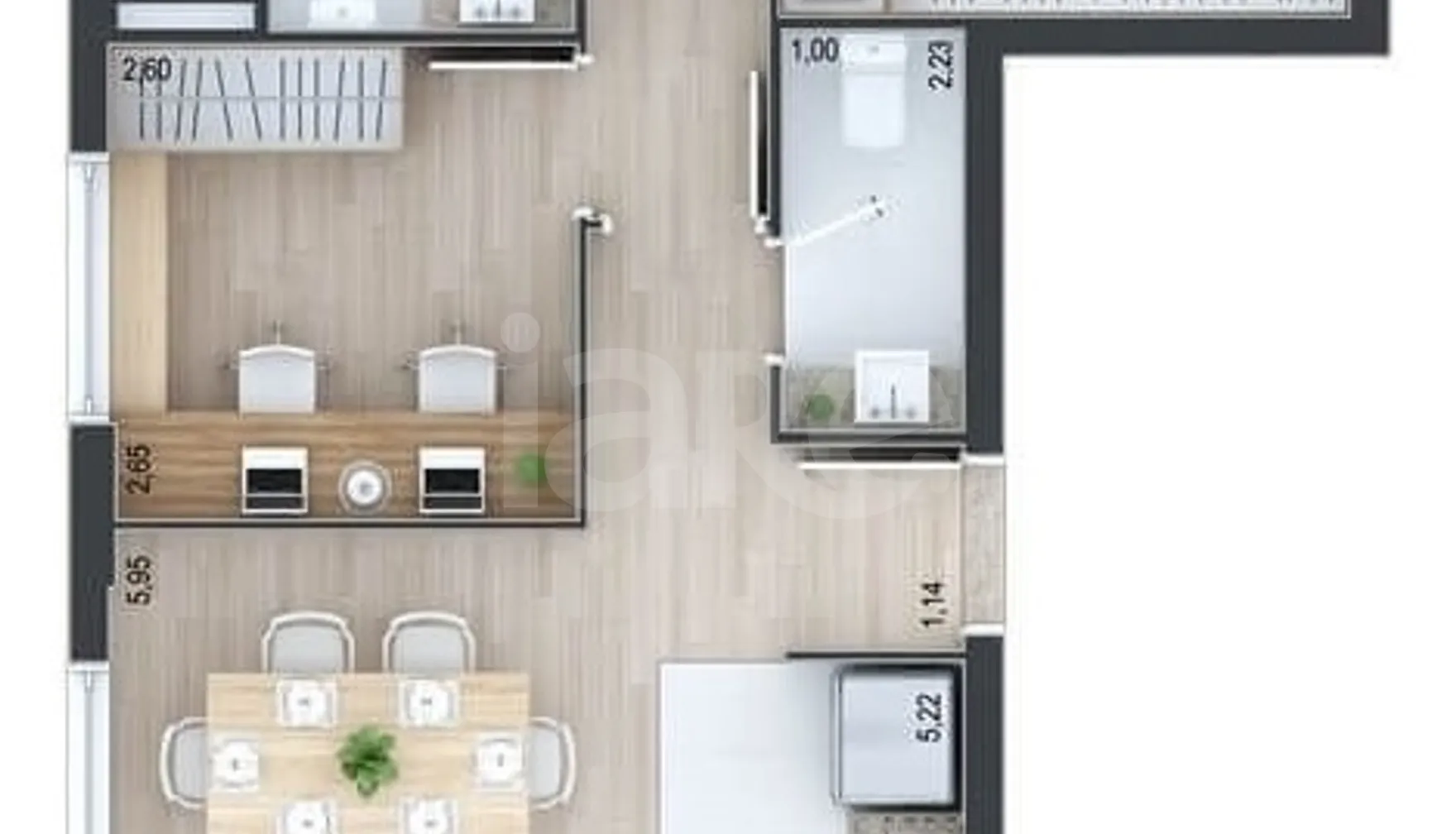 Planta — Garden 99,62 m²