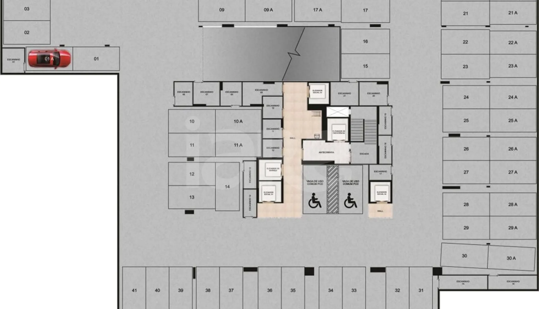 Planta — Pavimento subsolo 2