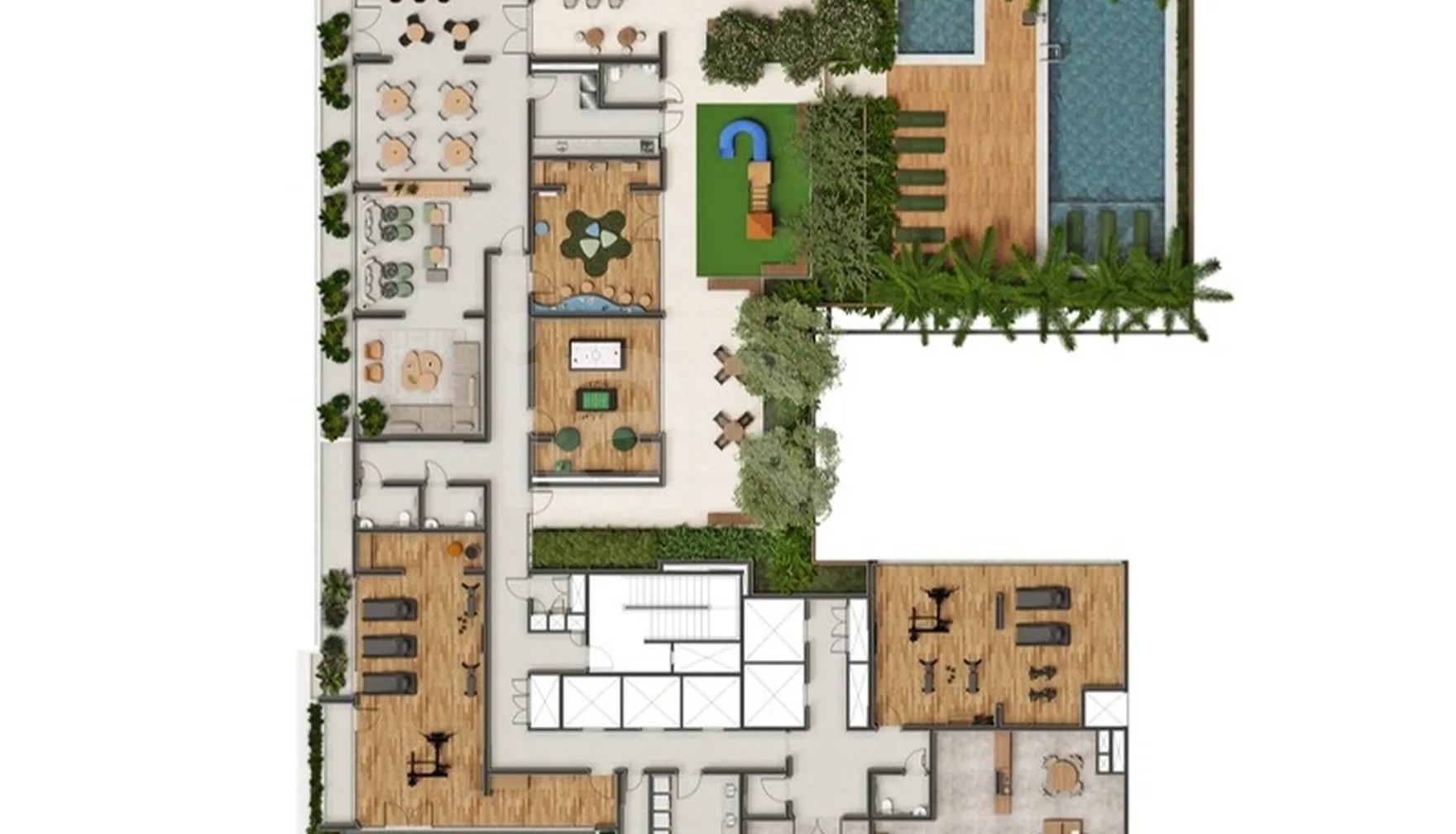 Planta — Pavimento lazer