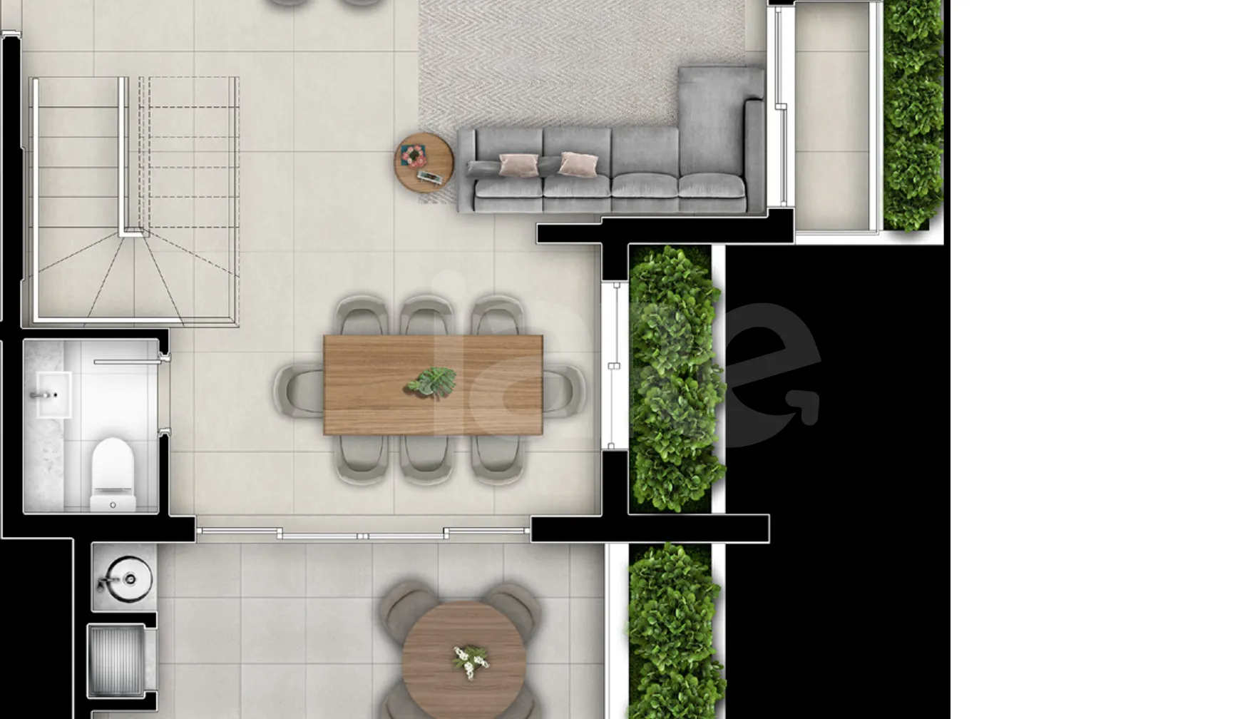 Planta — Apartamento 135,9 m²