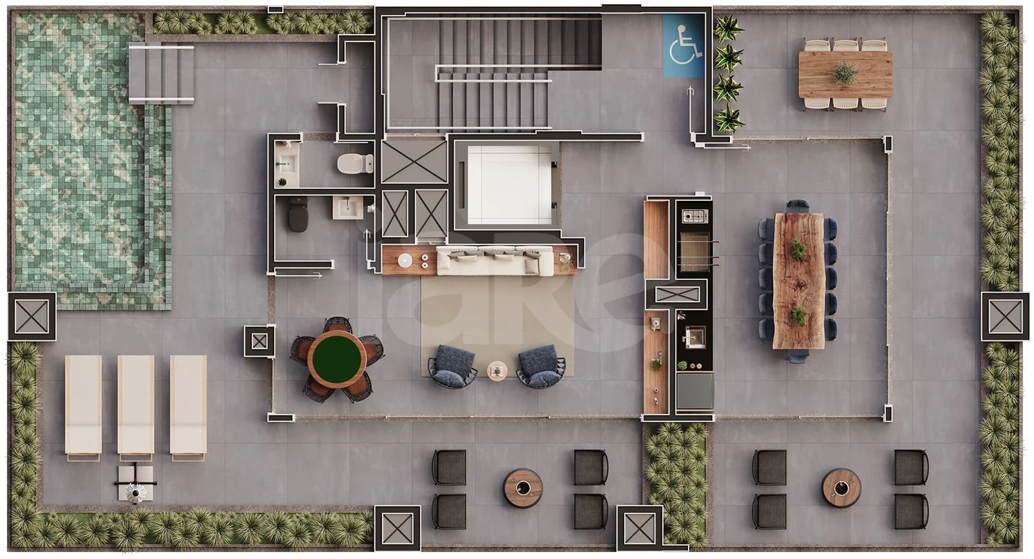 Planta — Pavimento rooftop