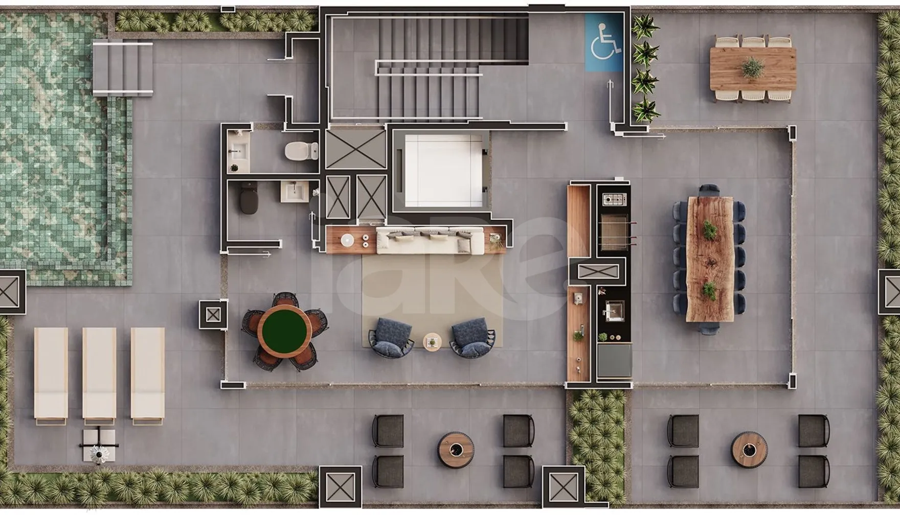 Planta — Pavimento rooftop