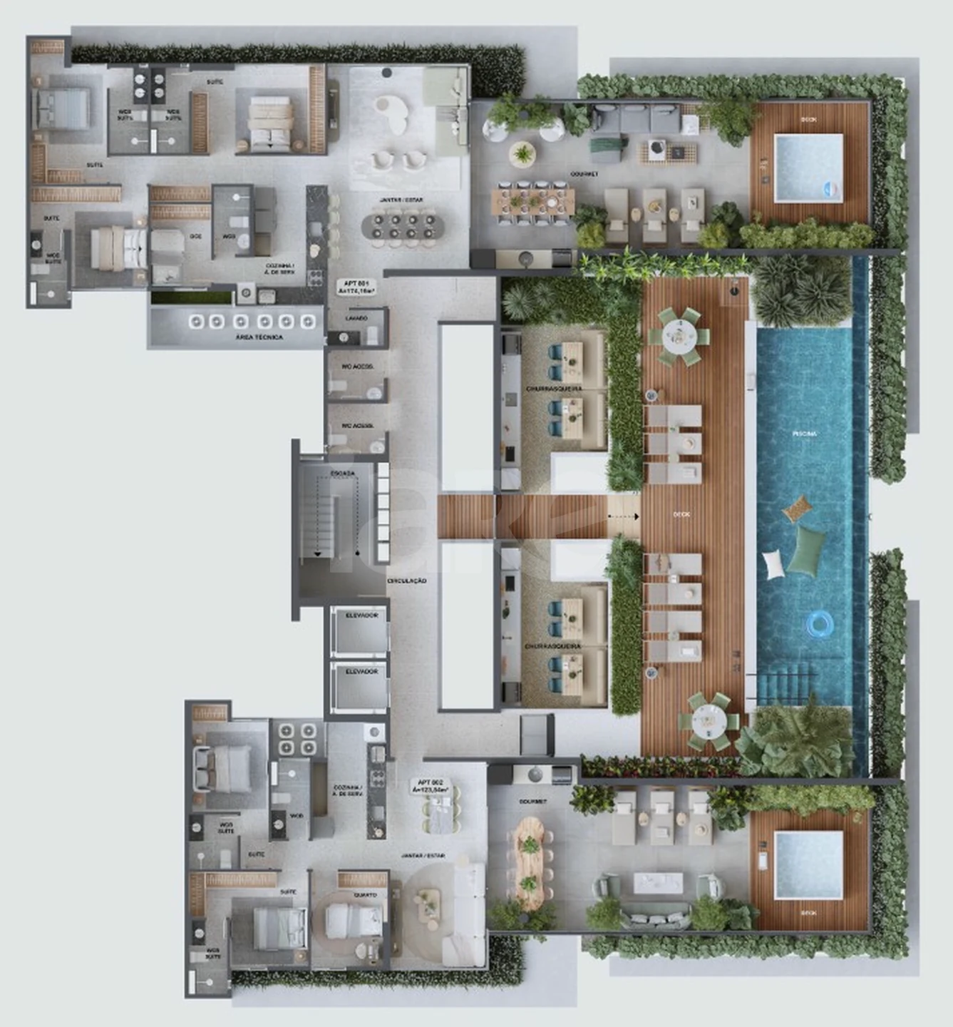 Planta — Pavimento rooftop