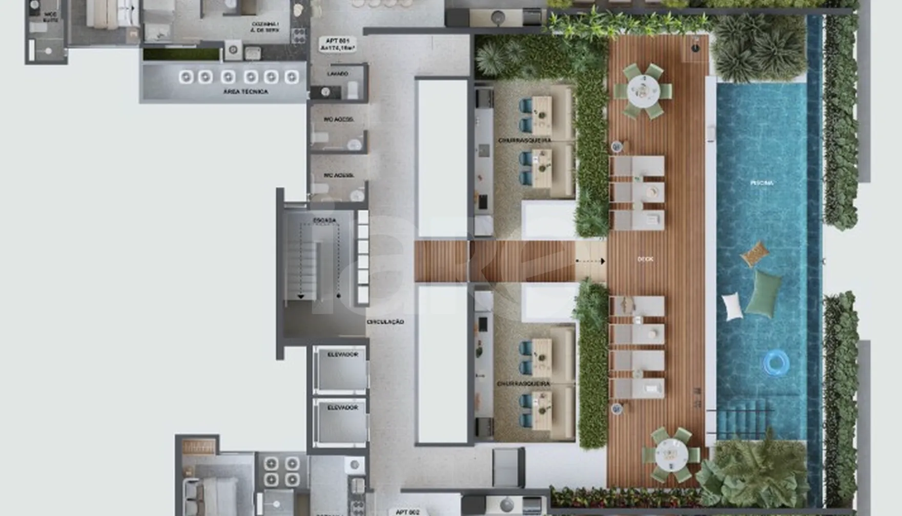 Planta — Pavimento rooftop