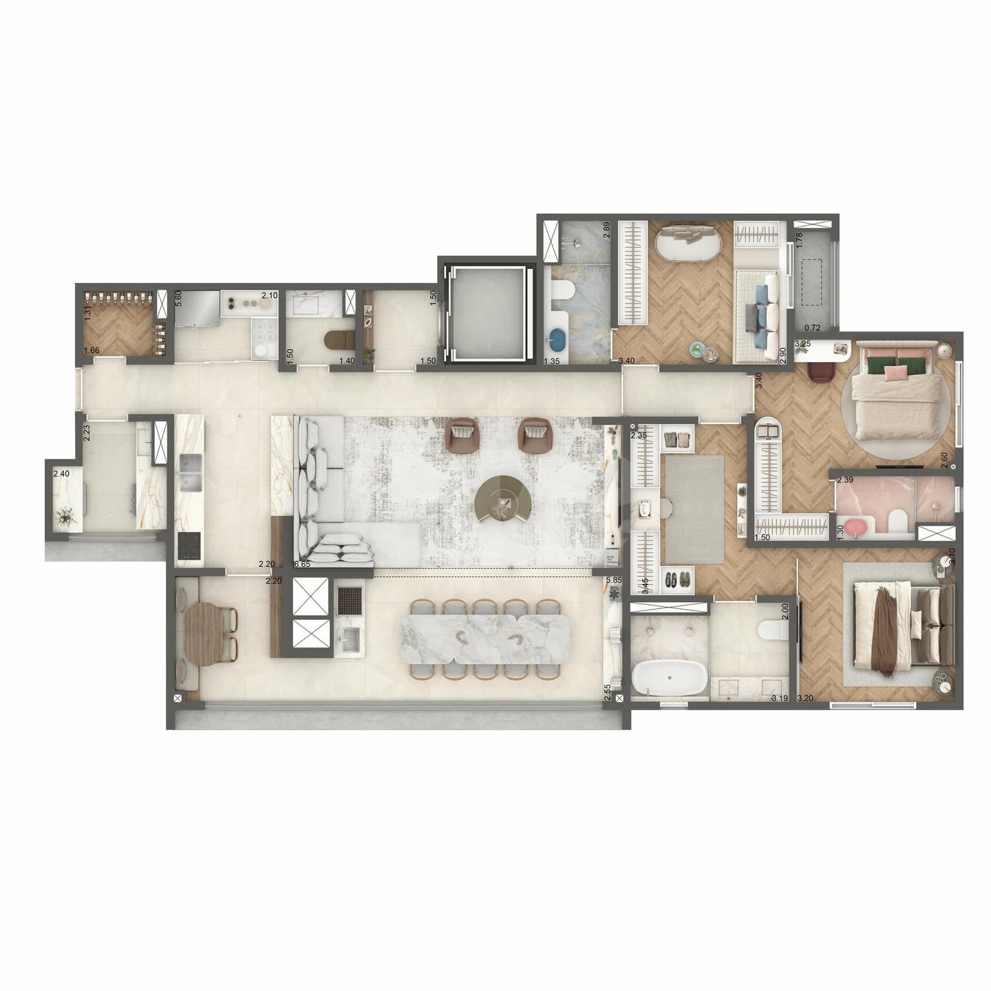 Planta — Garden 158 m²