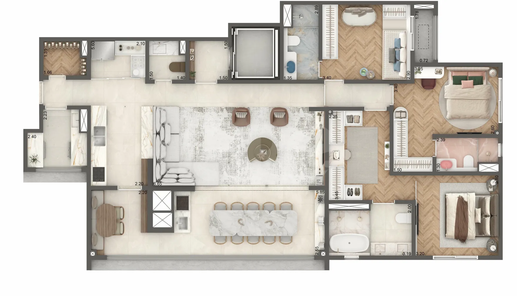Planta — Garden 158 m²