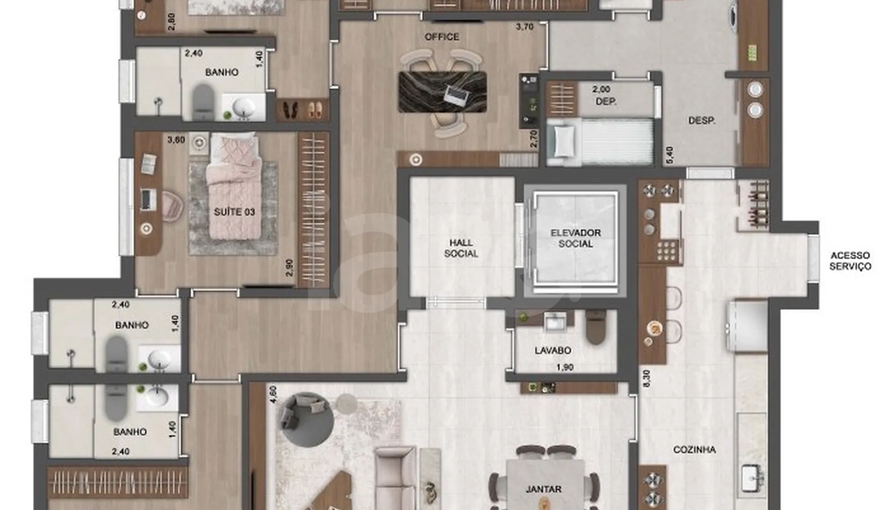 Planta — Garden 258,55 m²