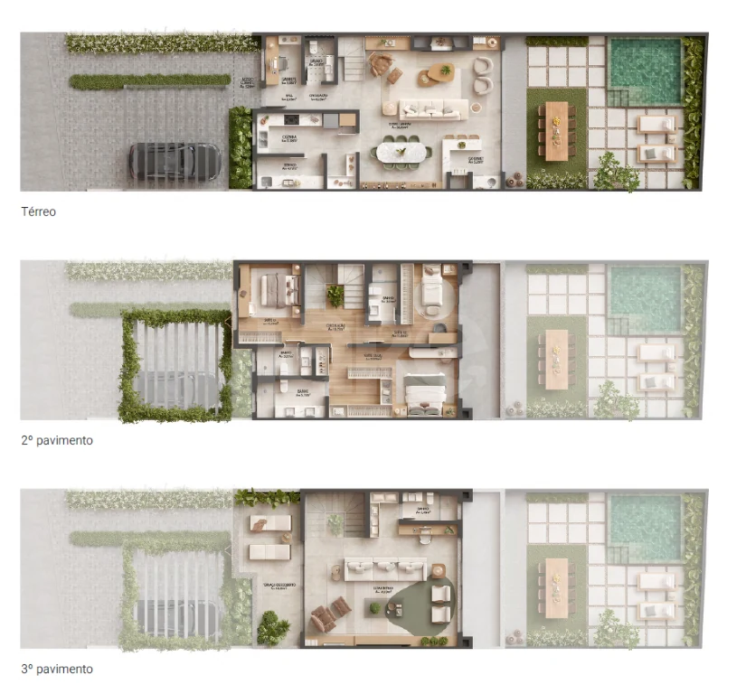 Planta — Casa em Condomínio 344,68 m²