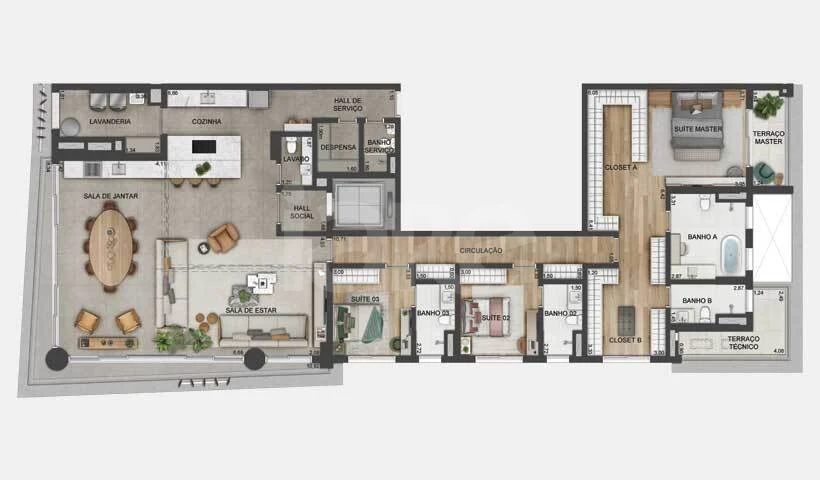 Planta — Garden 333,9 m²
