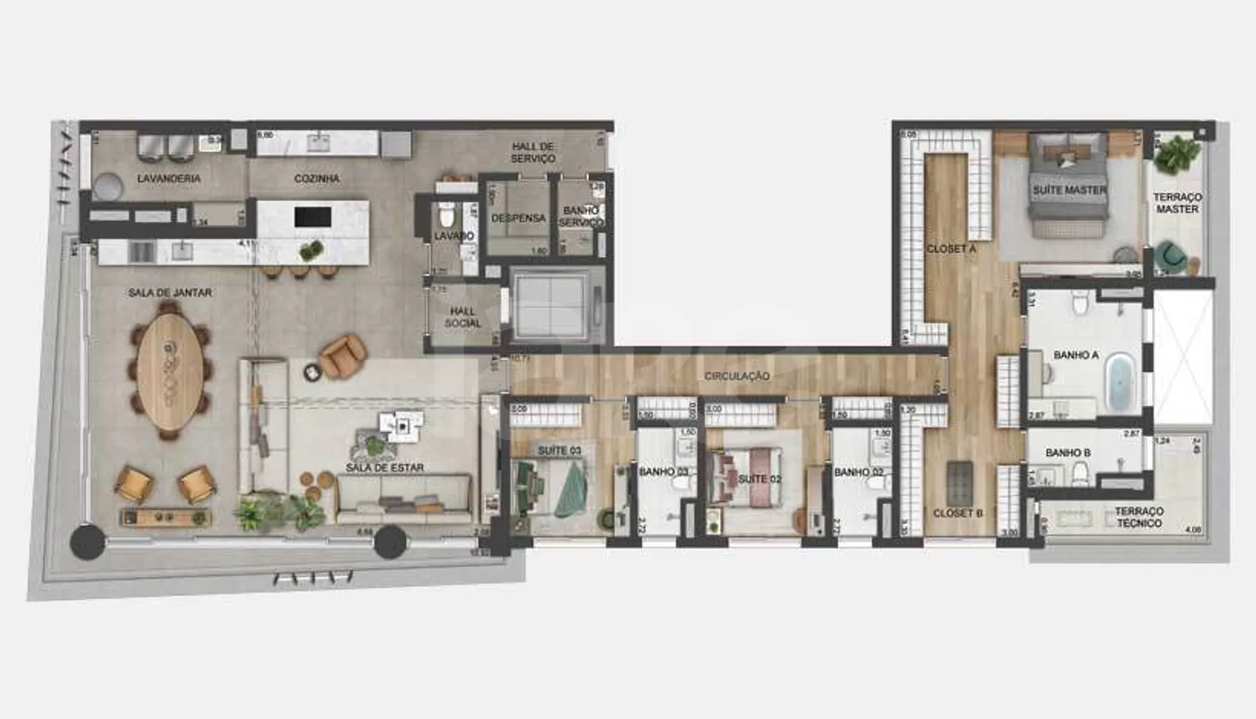 Planta — Garden 333,9 m²
