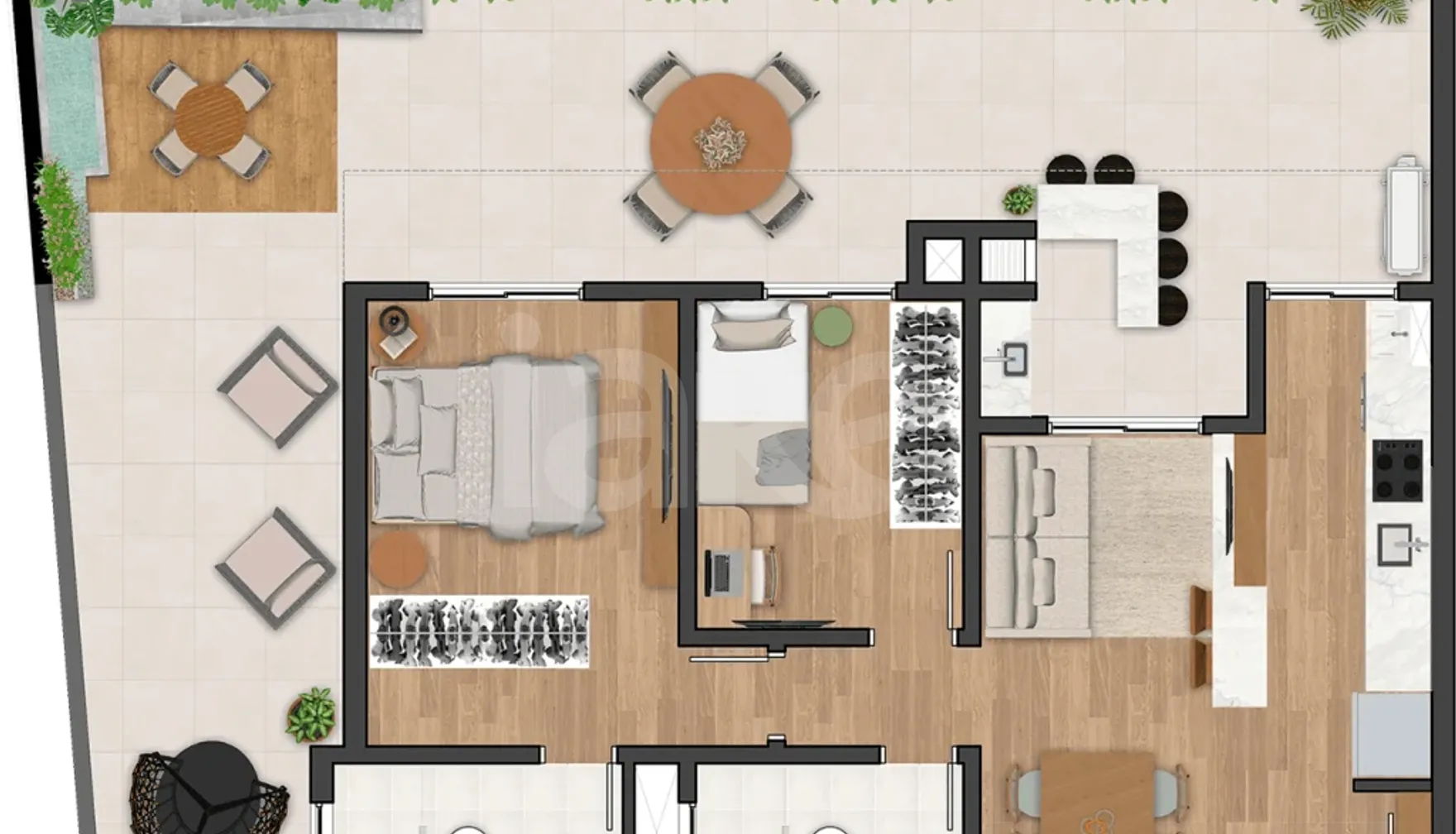 Planta — Garden 102,16 m²