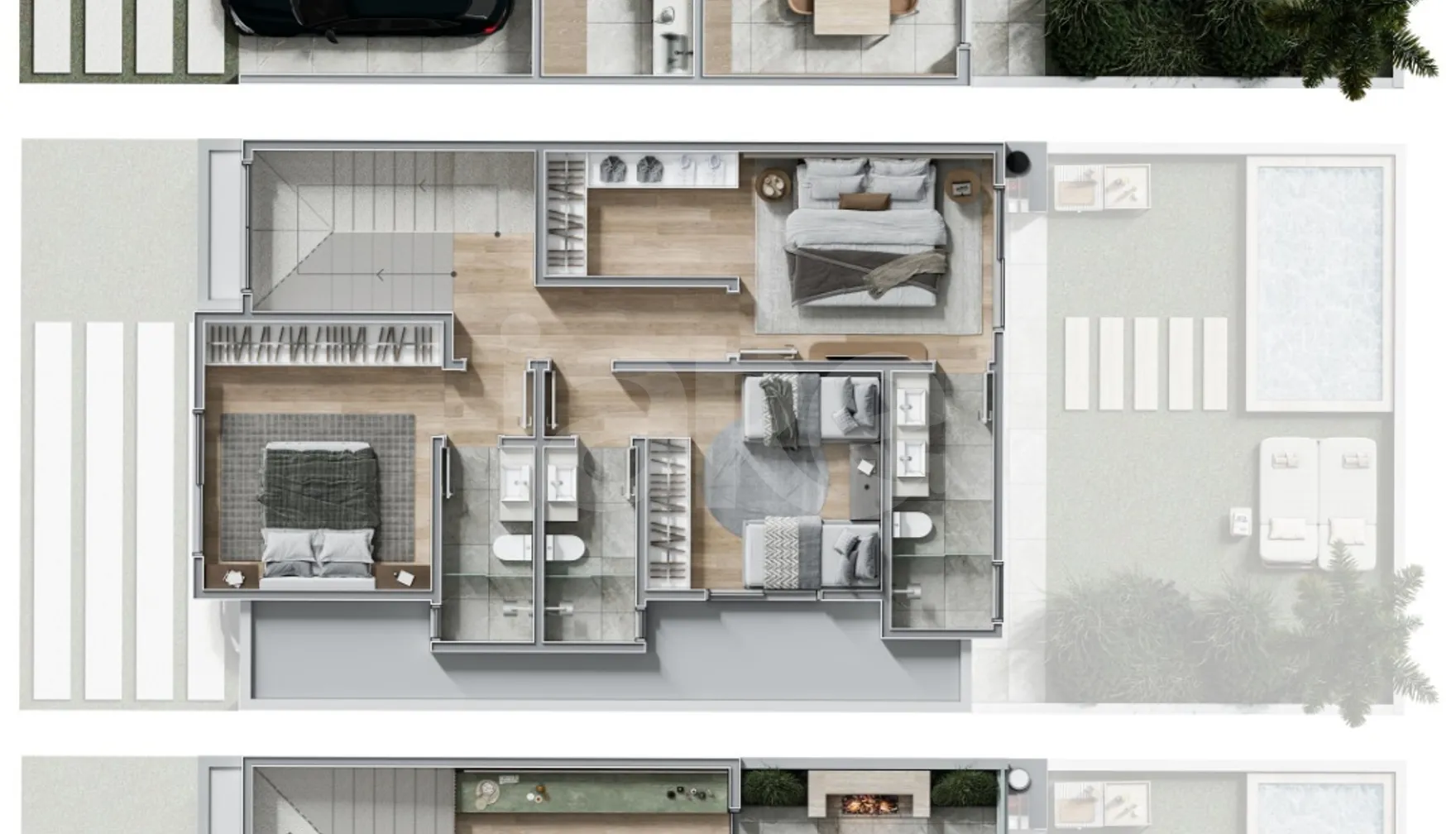 Planta — Casa em Condomínio 211,35 m²