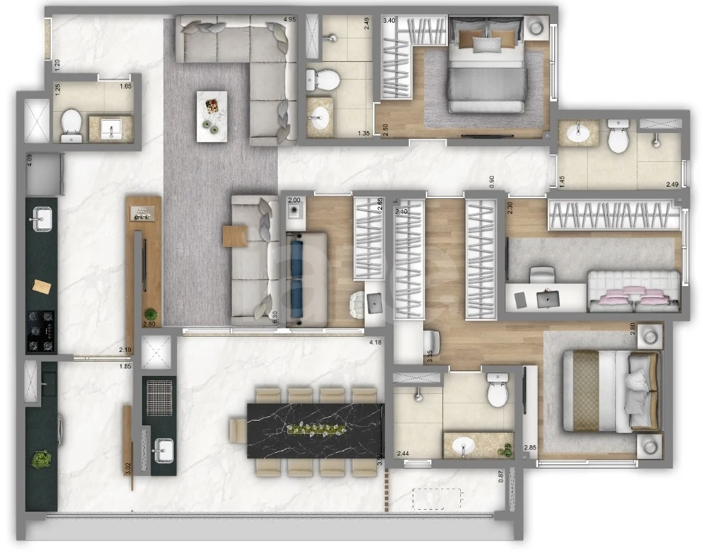 Planta — Garden 114,37 m²