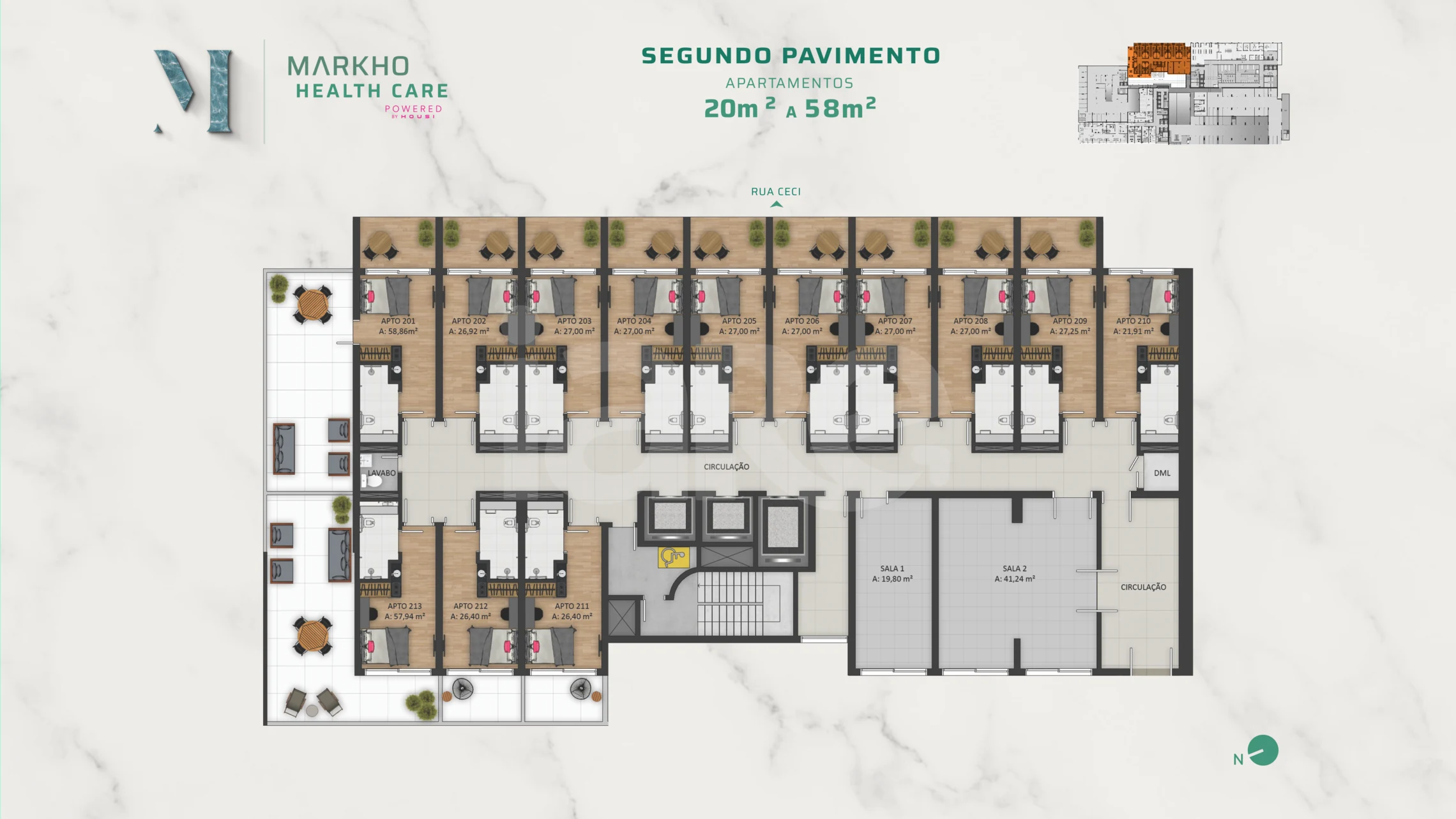 Planta — Segundo pavimento
