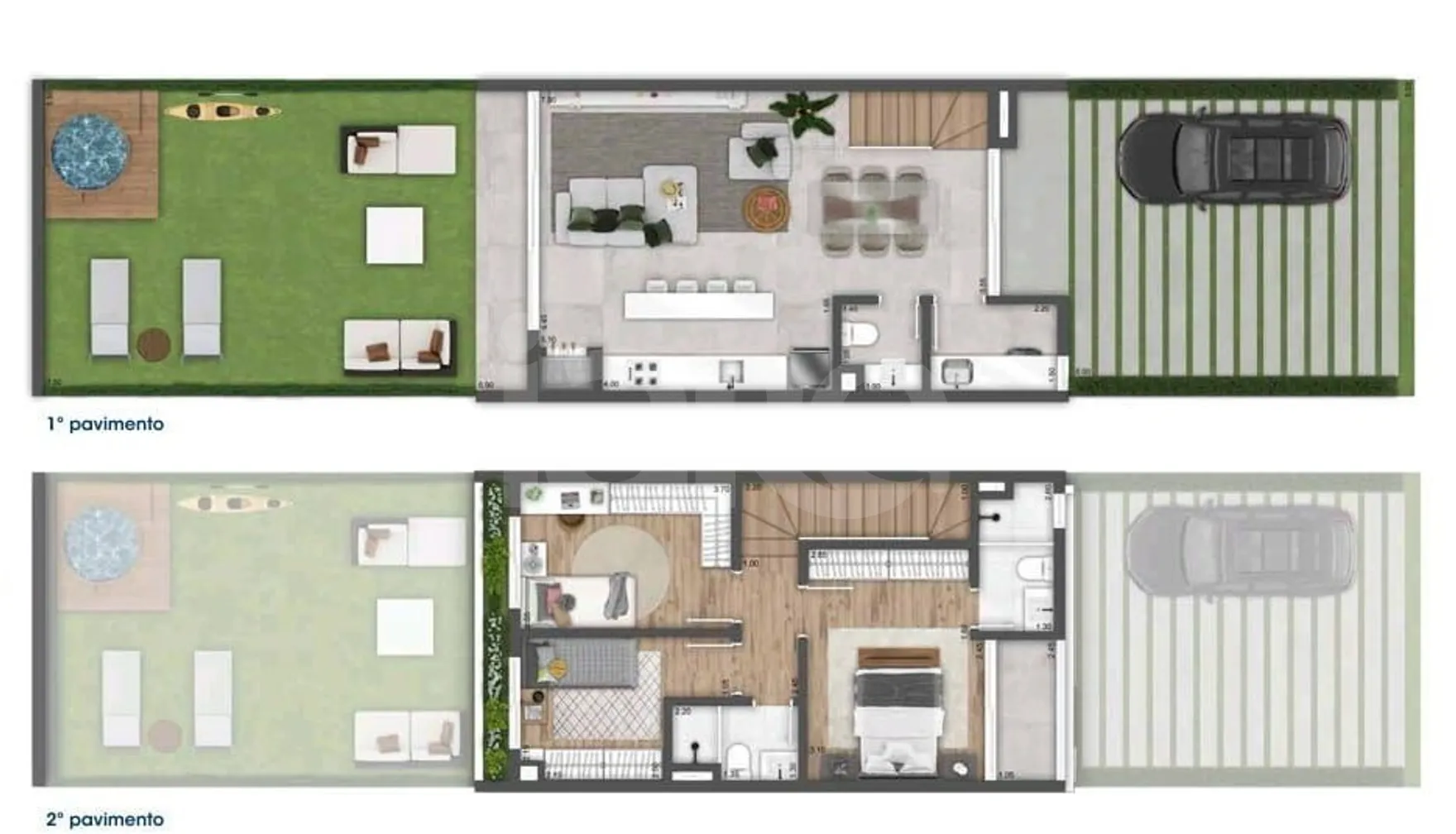 Planta — Casa em Condomínio 126,99 m²
