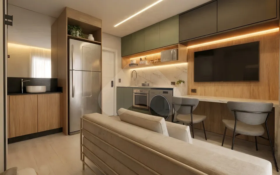 Smart Living Portão - Studio com 18,45 m², em Portão — foto 18