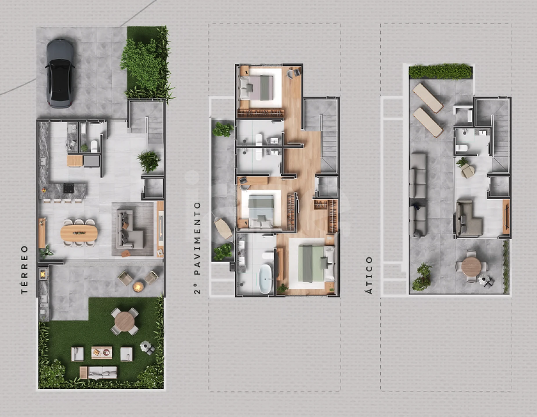 Planta — Casa em Condomínio 255,82 m²