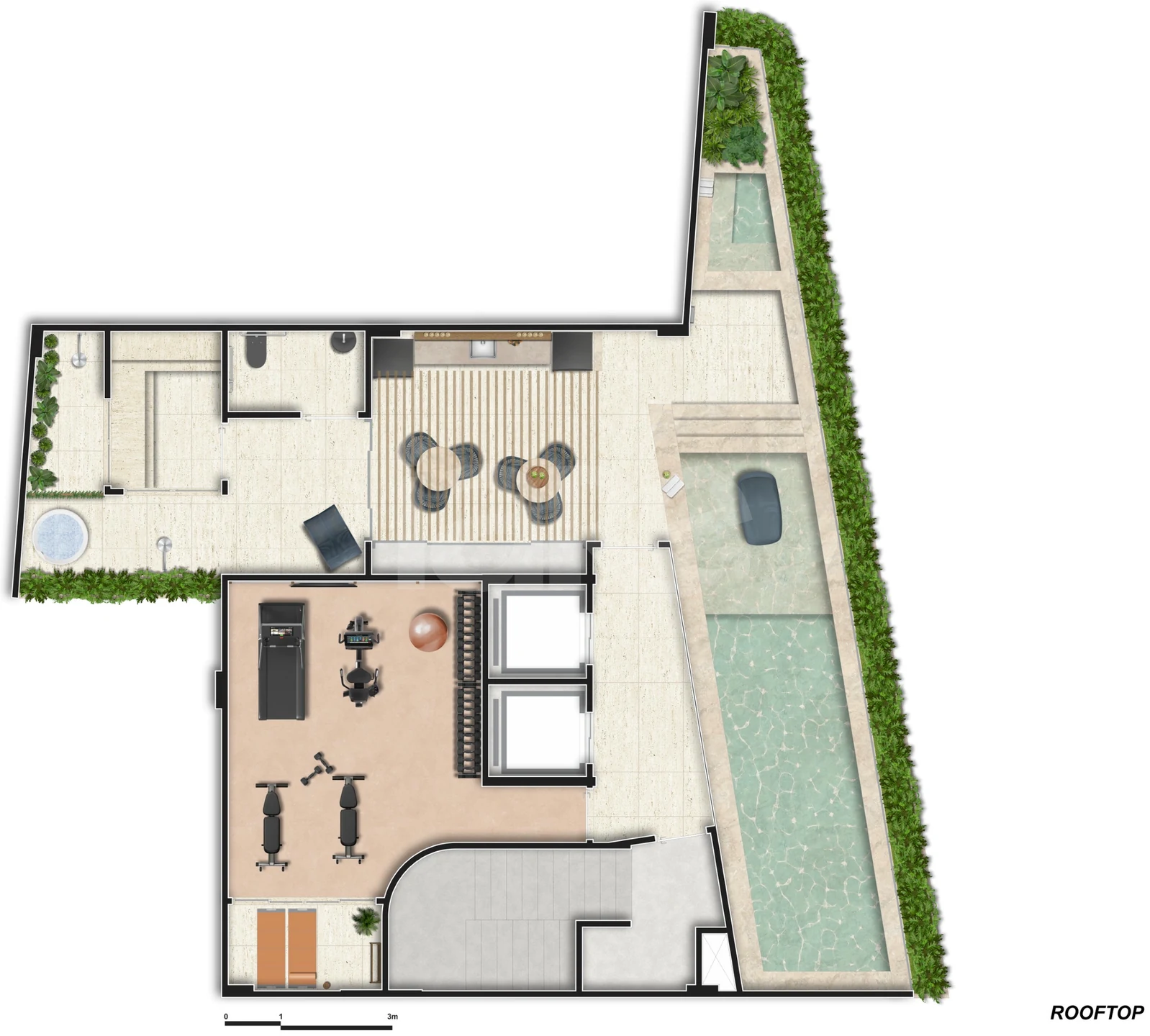 Planta — Pavimento rooftop